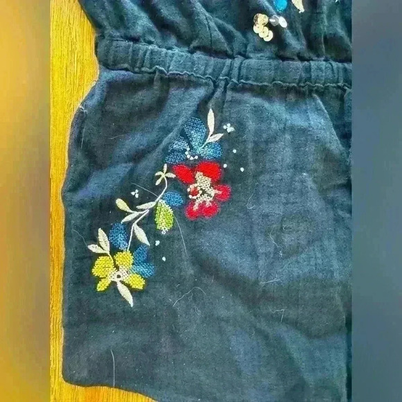 Abercrombie & Fitch Vintage Embroidered Romper Crochet RN75604 AMF 143154 Small - Picture 6 of 9